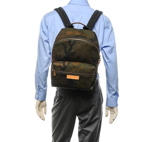 supreme louis vuitton backpack camo